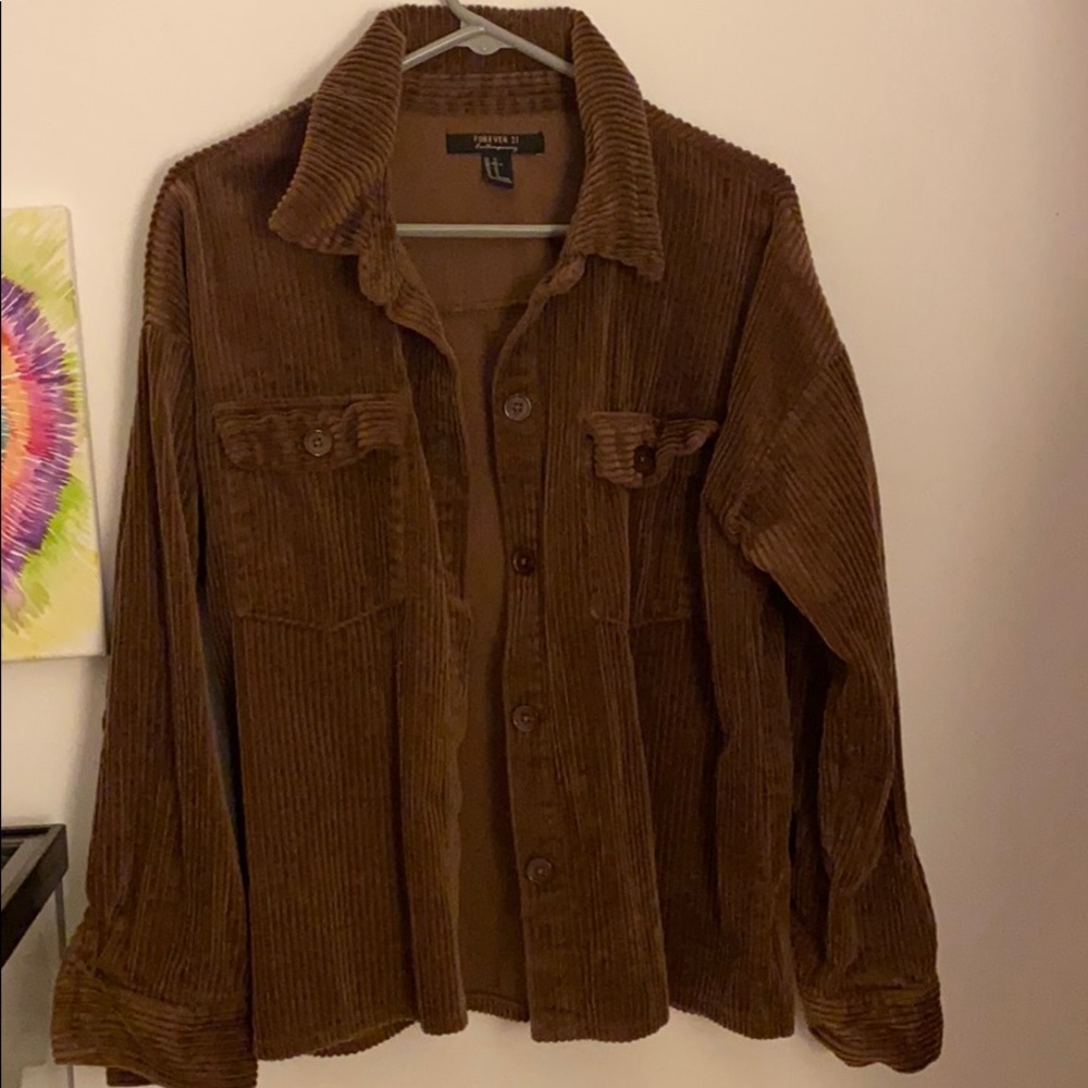 brown corduroy jacket